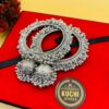 Silver Bells Jhumka Bangles Pair - Image 2